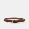 Riem met stiksels en asymmetrische gesp