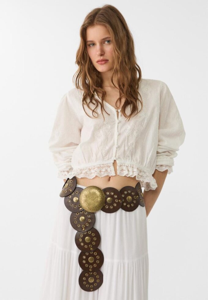 Riem met studs en plaat