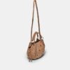 Ronde crossbodytas met oogjesdetail