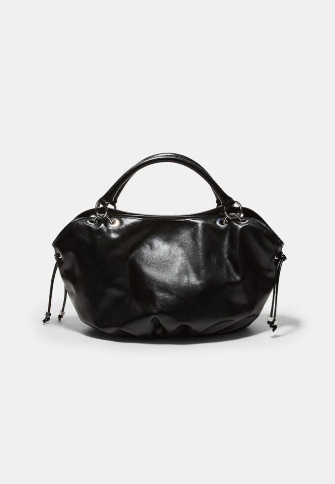 Ronde shopper met metalen details