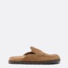 Rugloze leerloafer-klompen