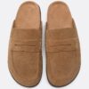 Rugloze leerloafer-klompen