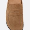 Rugloze leerloafer-klompen