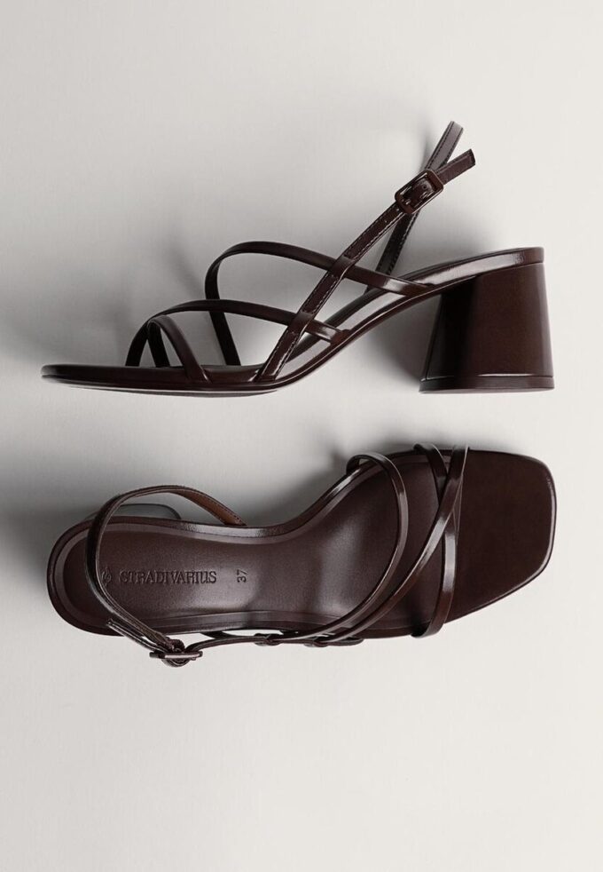 Sandalen met blokhak