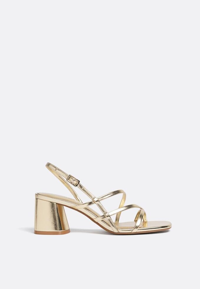 Sandalen met blokhak