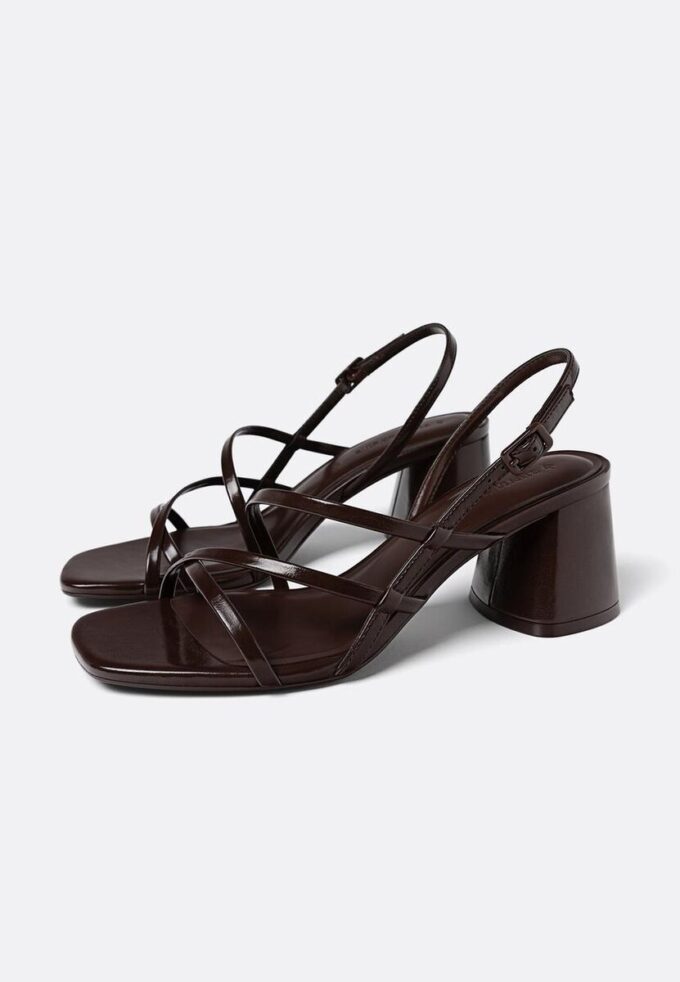 Sandalen met blokhak