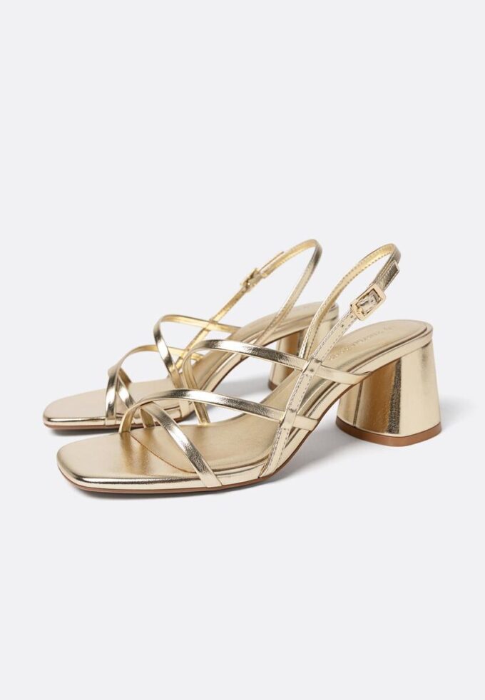 Sandalen met blokhak
