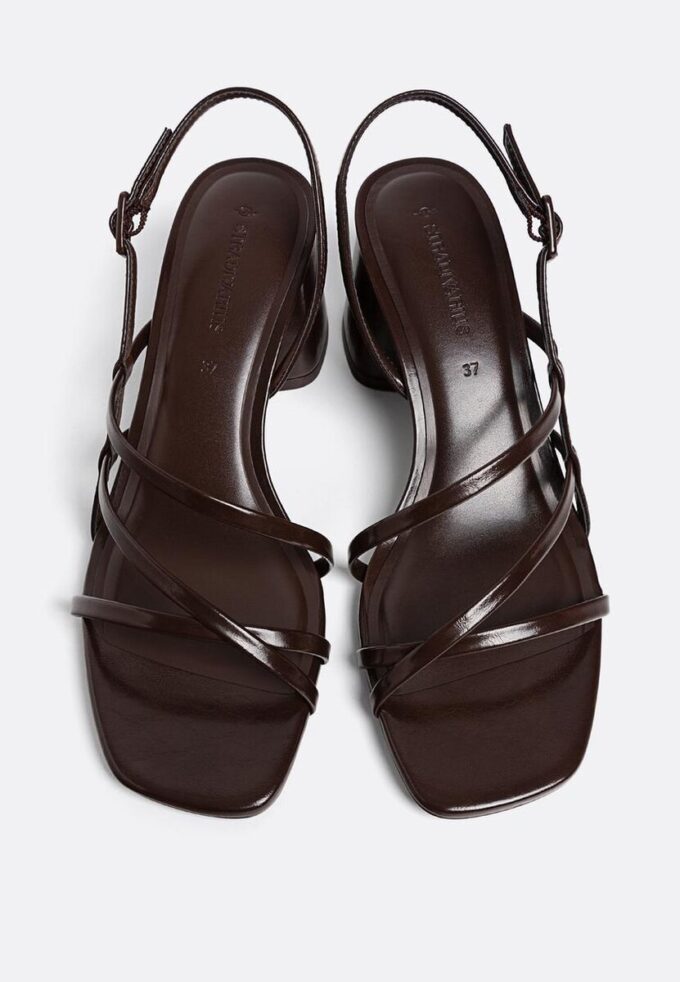 Sandalen met blokhak