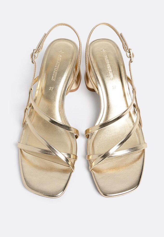 Sandalen met blokhak