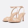 Sandalen met mesh en naaldhak