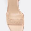 Sandalen met mesh en naaldhak