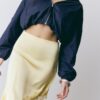 Satijnen asymmetrische rok Satijnen asymmetrische rok
