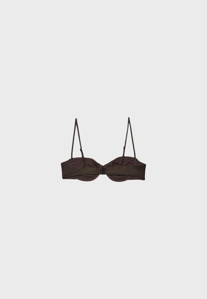 Satijnen balconette-bikini-top