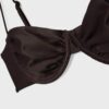 Satijnen balconette-bikini-top