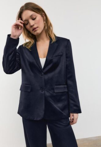 Satijnen blazer