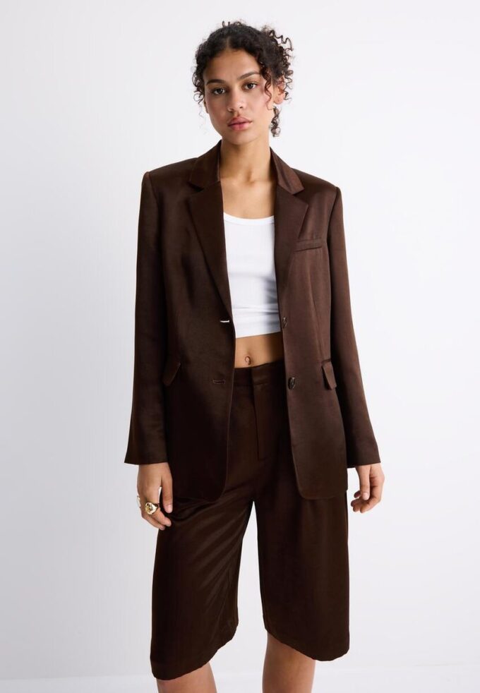 Satijnen blazer Satijnen blazer