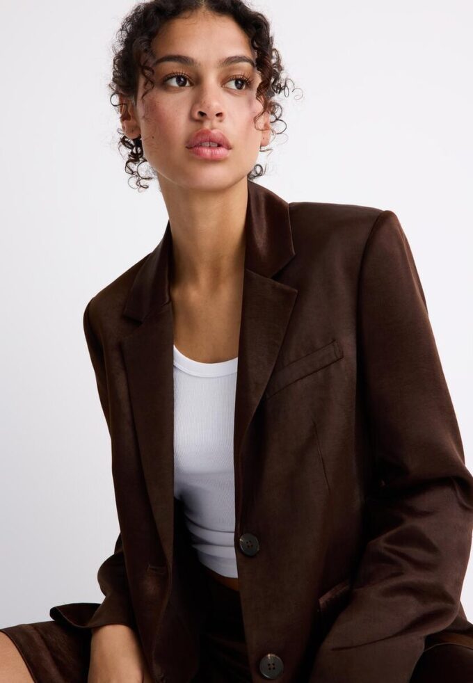 Satijnen blazer Satijnen blazer