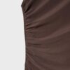 Satijnen jumpsuit met halternek