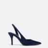 Schoenen met hakken en satijneffect