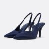 Schoenen met hakken en satijneffect