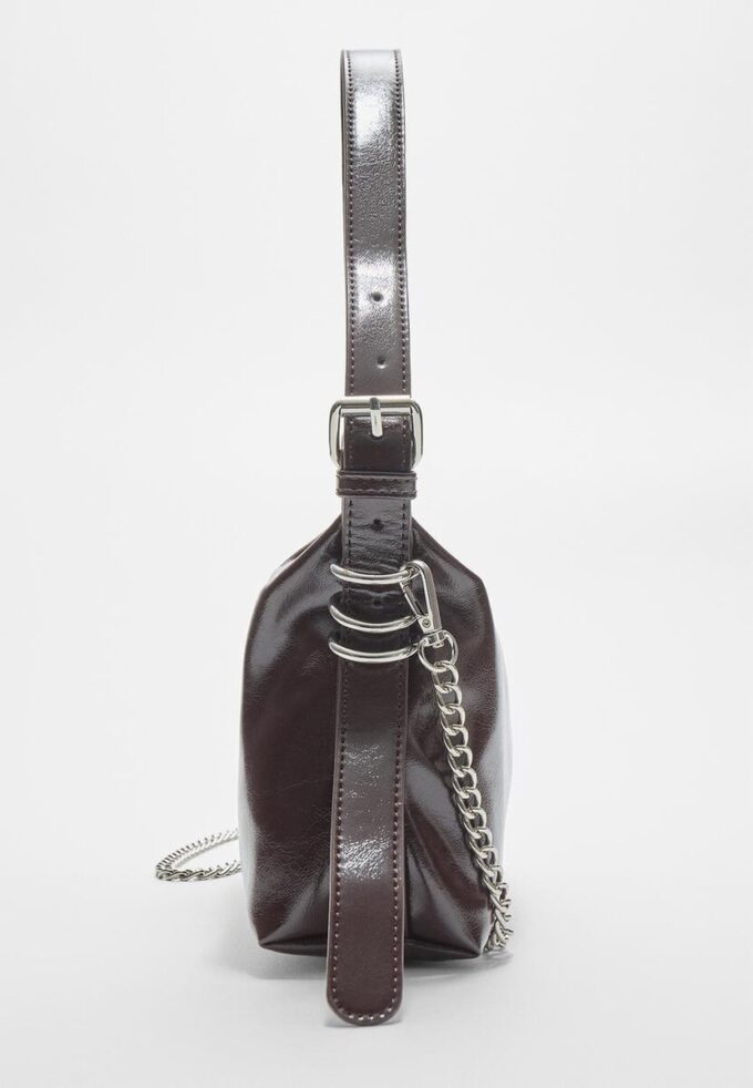 Schoudertas met riemdetail