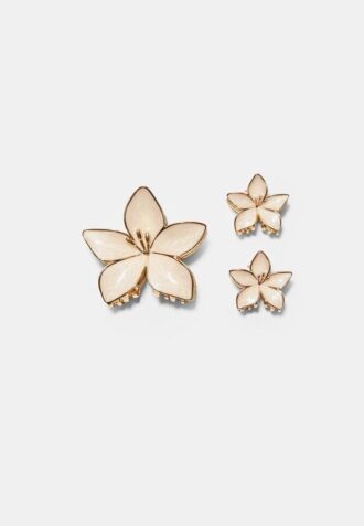 Set van 3 bloemclips