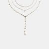 Set van 3 Lariat-hartkettingen