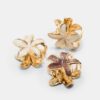 Set van 6 mini-bloemhaarclips