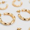 Set van 6 paar oorbellen uit de Basics