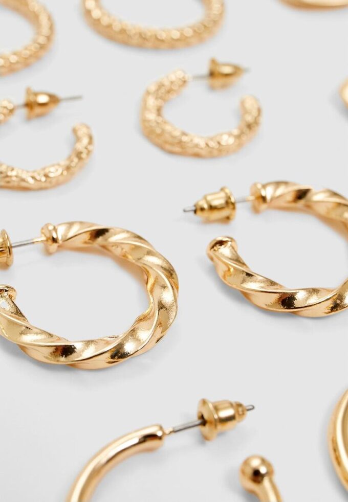 Set van 6 paar oorbellen uit de Basics