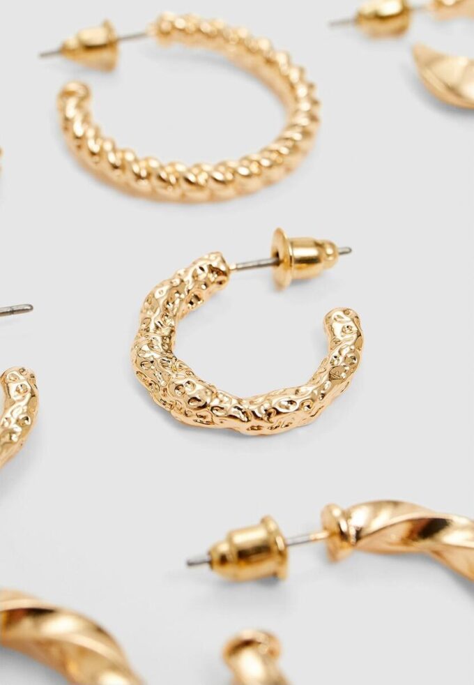 Set van 6 paar oorbellen uit de Basics
