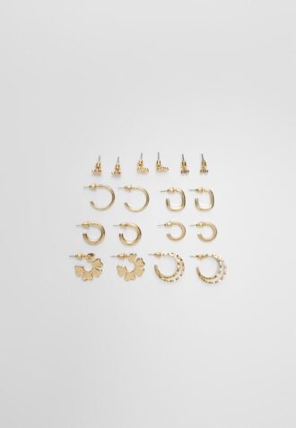 Set van 9 bloemenoorbellen