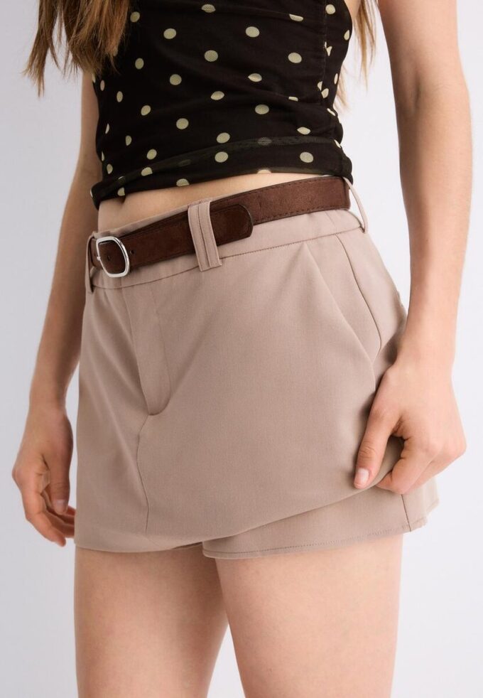 Skort met riem
