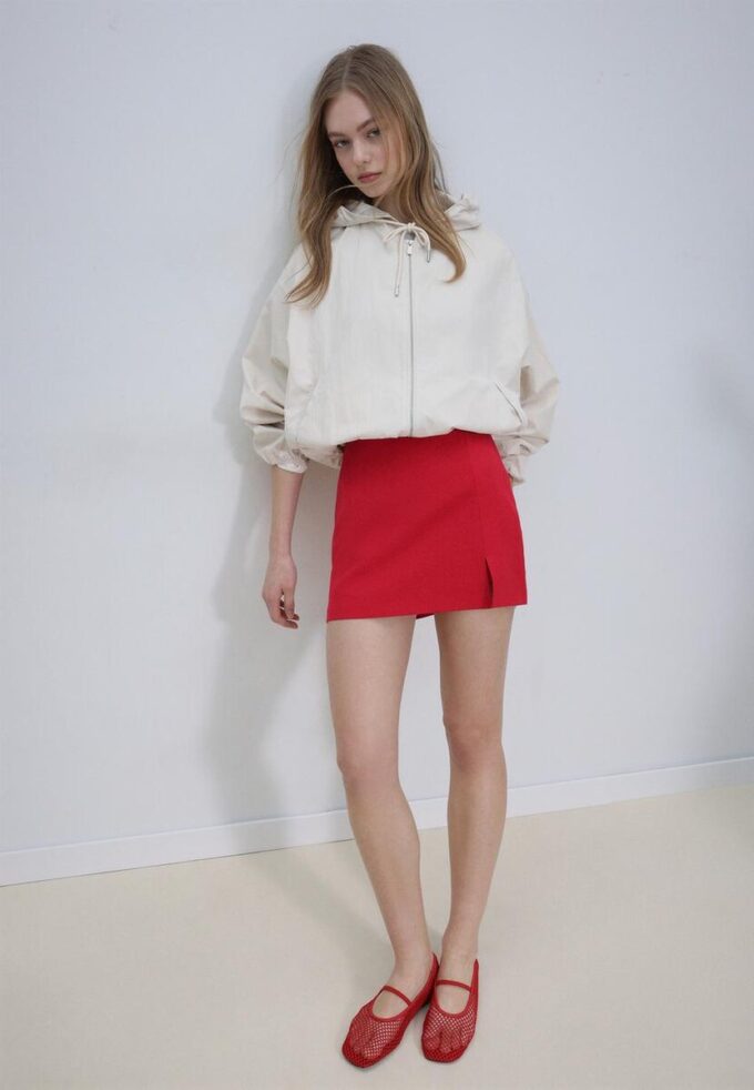 Skort met split aan de zijkant