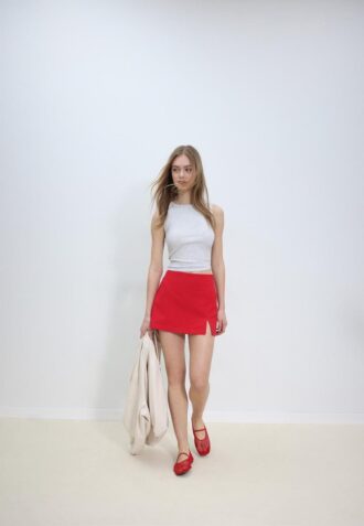 Skort met split aan de zijkant Skort met split aan de zijkant