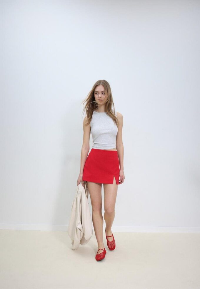 Skort met split aan de zijkant