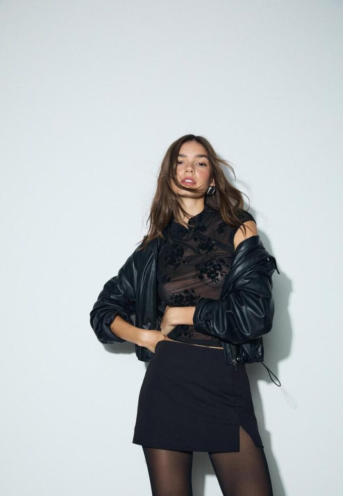 Skort met split aan de zijkant