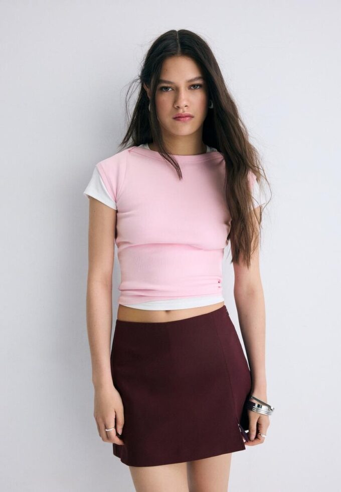 Skort met split aan de zijkant
