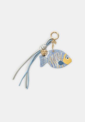 Sleutelhanger met vis-hanger en kralen