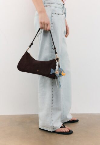 Sleutelhanger met vis-hanger en kralen