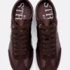 Sneakers met satijnglans en dunne zool