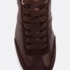 Sneakers met satijnglans en dunne zool