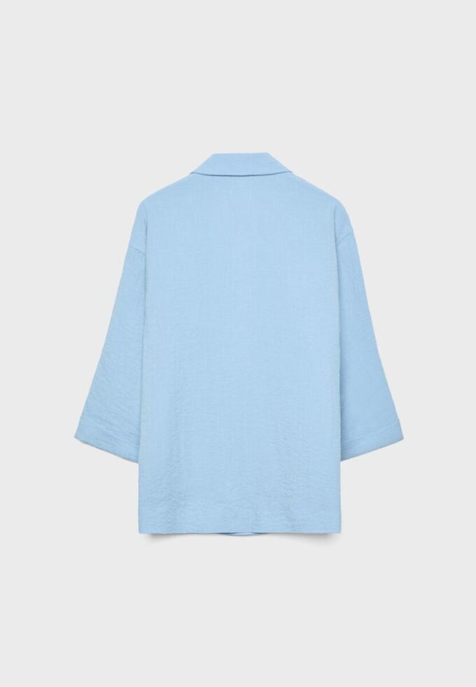 Soepelvallende blazer met dubbele rij knopen