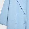 Soepelvallende blazer met dubbele rij knopen
