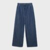 Soepelvallende denim broek met trekkoord Soepelvallende denim broek met trekkoord