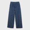 Soepelvallende denim broek met trekkoord Soepelvallende denim broek met trekkoord