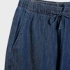 Soepelvallende denim broek met trekkoord Soepelvallende denim broek met trekkoord