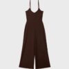 Soepelvallende jumpsuit met bandjes Soepelvallende jumpsuit met bandjes