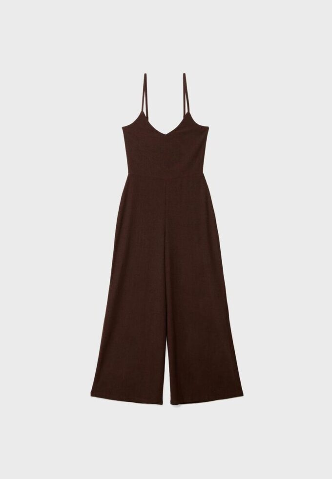 Soepelvallende jumpsuit met bandjes Soepelvallende jumpsuit met bandjes