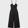 Soepelvallende jumpsuit met bandjes